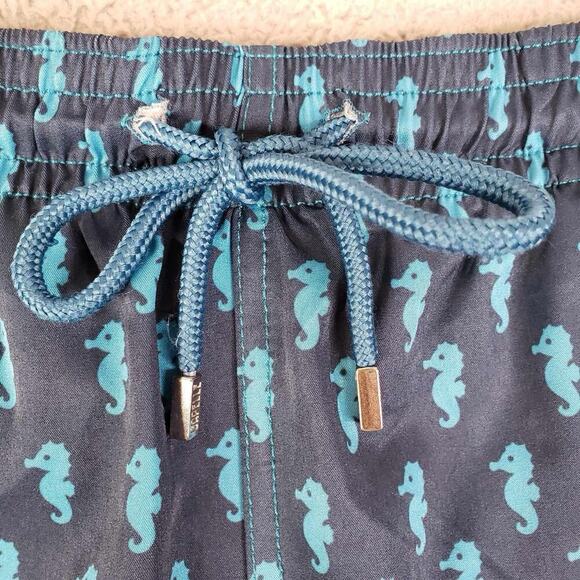 Capelle Shorts Mens Large L Swim Trunks Drawstring Lined Boardshorts Surf Blue - Picture 4 of 12